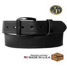 画像1: 3D ベルト アメリカ製 極厚レザー ウエスタン ベルト（ブラック）/3D Belt 1 1/2" Genuine Leather Western Belt(Black) (1)