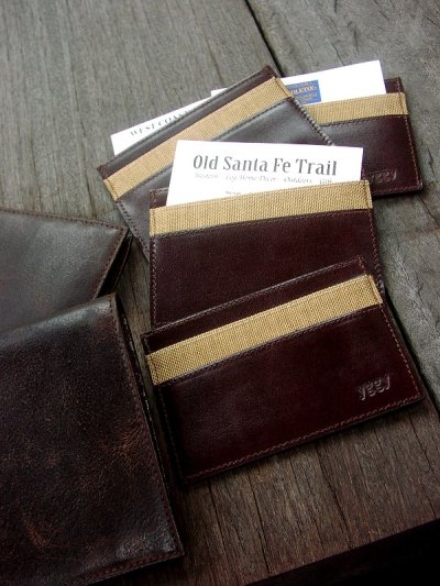 画像1: 革製名刺入れ・レザービジネスカードホルダー/Business　Card Holder(Leather)