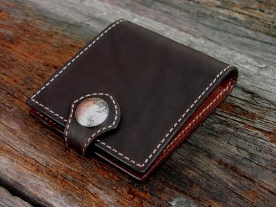 画像2: ファニー コインヘッドビルフォード（ブラウン）/Funny Coin Head Billfold(Brown)