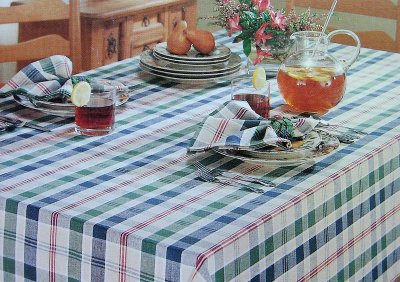 画像3: テーブルクロス Sonoma Plaid/Fabric Tablecloth 52"×70"Oblong