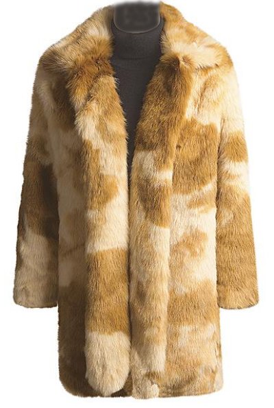 画像1: レディース レッドフォックスコート/Women's Faux Fur Coat