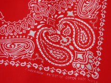 画像2: バンダナ ハバハンク HAV-A-HANK ペイズリー（レッド・ホワイト）/Bandana Paisley  Red White (2)