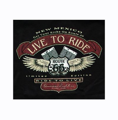 画像2: ルート66 半袖Tシャツ（ブラック）/T-shirt Route66