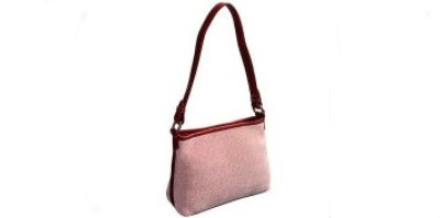 画像1: Osgood Marley シェル ハンドバッグ（ピンク・レッド/レディース）/Osgood Marley Woven Shell Bag（Pink・Red/Women）