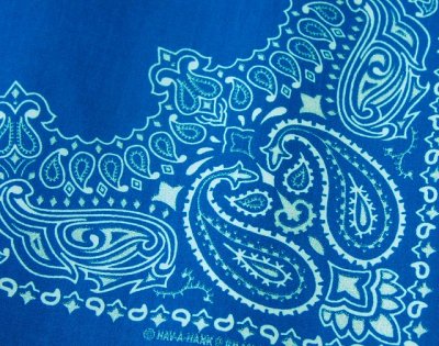 画像2: バンダナ ハバハンク HAV-A-HANK ペイズリー（ブルー・ホワイト）/Bandana Paisley  Blue White