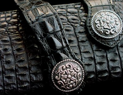 画像2: ファニー ライダースウォレット（ホーンバックナイルクロコダイル・ブラック/VICTOR37MM・SE-1）/Funny Rider's Wallet(Horn Back Nile Crocodile・Black)