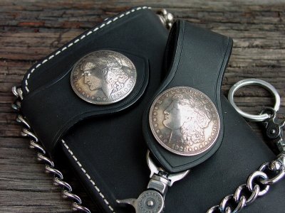 画像2: ファニー ライダースウォレット（ブラック）/Funny Rider's Wallet 1$Morgan(Black)