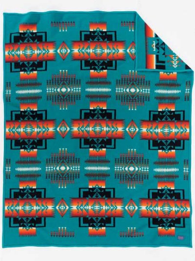 画像1: ペンドルトン チーフジョセフ ブランケット(ターコイズ）/Pendleton Chief Joseph Collection(Turquoise)