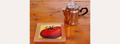 画像3: セラミックトリベット（鍋敷き）/Ceramic Trivet(Tomato)