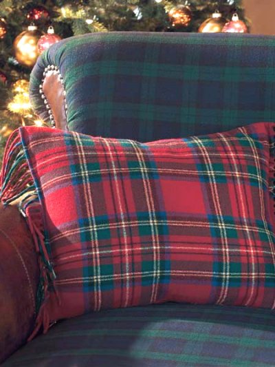 画像1: ペンドルトンフリンジ ピロー（Royal Stewart Tartan）/Pendleton Toss Pillows