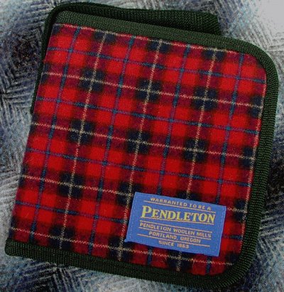 画像1: ペンドルトンＣＤケース（バーガンディ）/Pendleton CD Case 12Disc