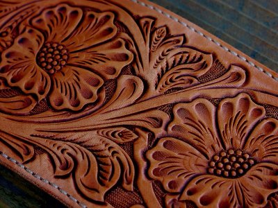 画像2: ファニー コインヘッド ビルフォード ハンドクラフト・Hand Craft(Tan Antique)/Funny Coin Head Billfold