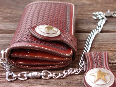 画像3: ファニー ライダース ウォレット（バスケットスタンプＬ）/Funny Rider's Wallet(BrownＡｎｔｉｑｕｅ ・Morgan Star)