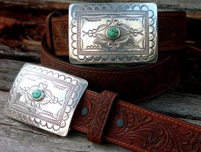 画像2: トニーラマ スクエアバックル ベルト（ブラウン）/Tony Lama Navajo Spirit Belt(Brown)