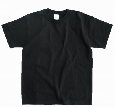 画像1: 半袖 Ｔシャツ 繰り返しの洗濯にも強く首の部分も伸びにくい（ブラック 無地 ）/Short Sleeve T-shirt(Black)