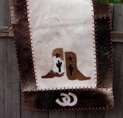 画像3: 牛毛皮 ウエスタン ラグ（カウボーイブーツ）/Cowhide Western Boot Rug 