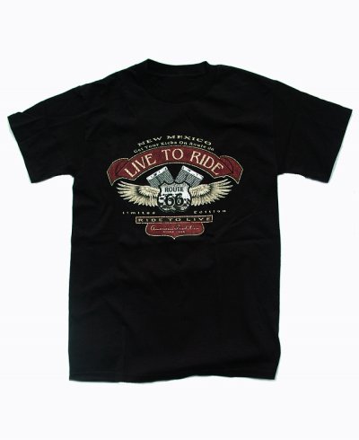 画像1: ルート66 半袖Tシャツ（ブラック）/T-shirt Route66
