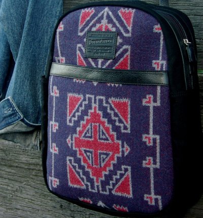 画像1: ペンドルトン リュックサック（ブラック・ネイビー）/Pendleton Rucksak（Black・Navy）