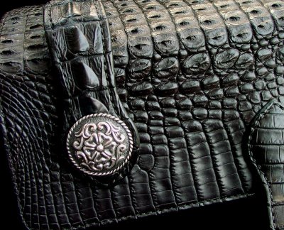 画像3: ファニー ライダースウォレット（ホーンバックナイルクロコダイル・ブラック/VICTOR37MM・SE-1）/Funny Rider's Wallet(Horn Back Nile Crocodile・Black)