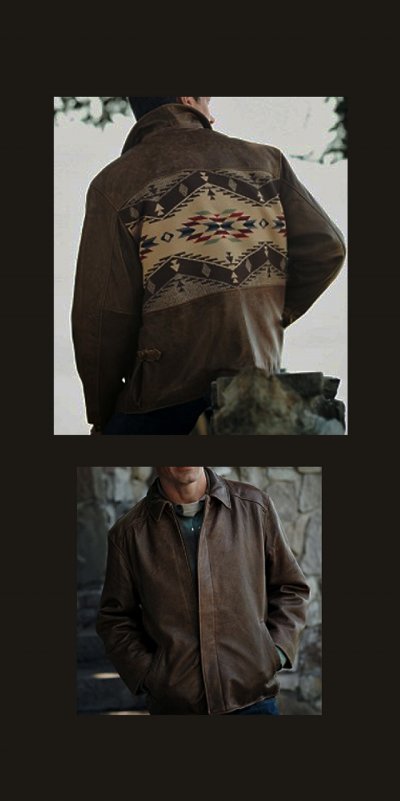 画像1: ペンドルトン レザー ジャケット (スピリットオブザピープルズ）/Pendleton Centennial Leather Jacket(Spirit of the Peoples)