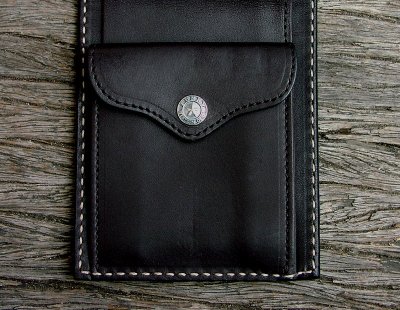 画像2: ファニー コインヘッドビルフォード（ブラック）/Funny Coin Head Billfold(Black)