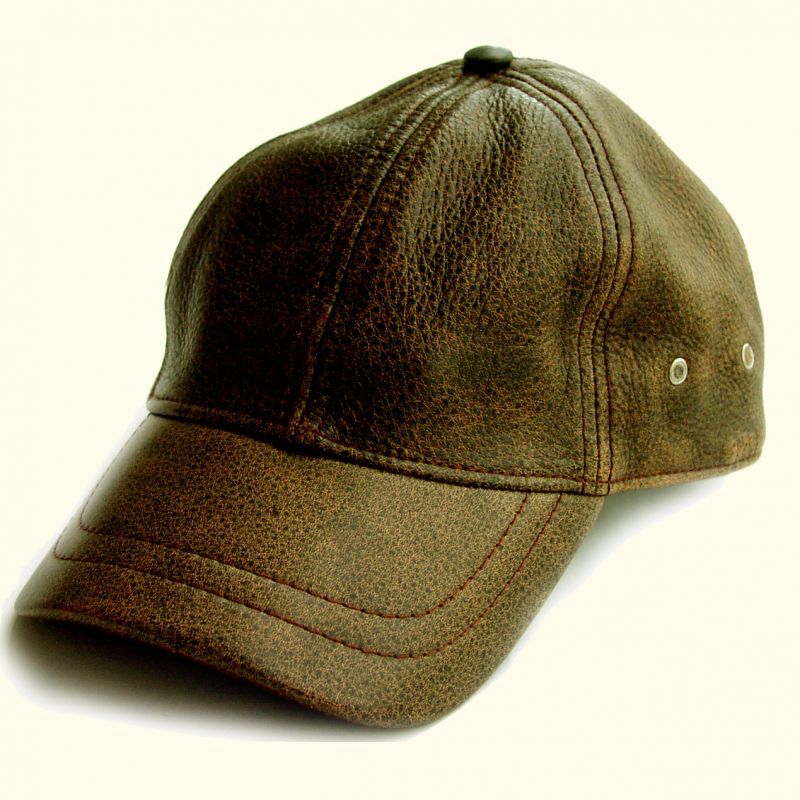 レザーキャップ（ビンテージブラウン）/Leather Baseball Cap(Brown)