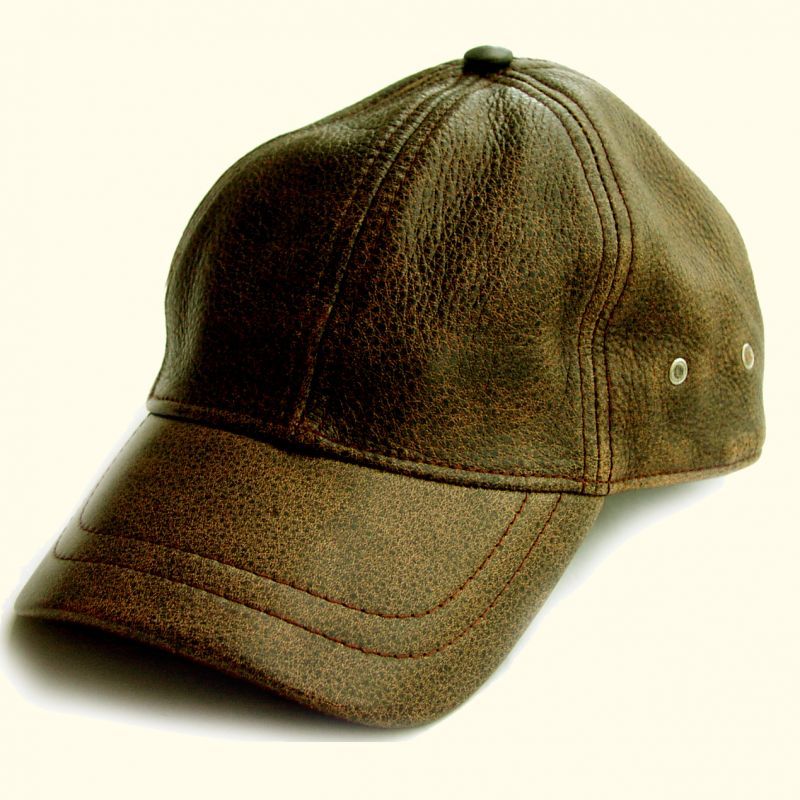 レザーキャップ（ビンテージブラウン）/Leather Baseball Cap(Brown ...