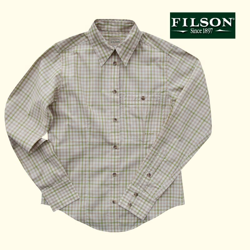 フィルソン Filson レディース 長袖シャツ（グリーンマルチ） レディースウェア