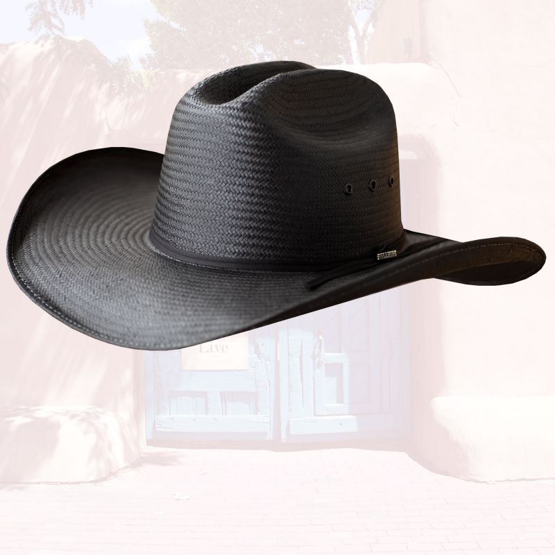 ブルハイド カウボーイ ストローハット（マグロウ50X ブラック）/Bullhide Western Straw Hat Mc GRAW