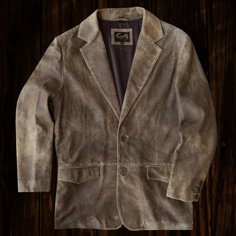 画像1: スカリー ラギッド ラム レザー ジャケット（ビンテージブラウン）42/Scully Leather Jacket (1)