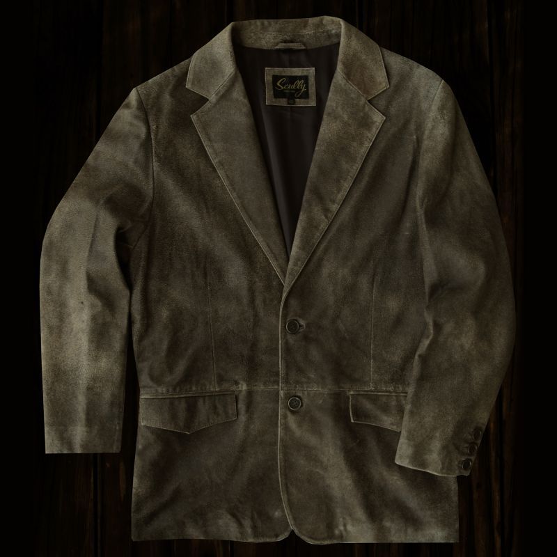 画像1: スカリー ラギッド ラム レザー ジャケット（ビンテージダークブラウン）40/Scully Leather Jacket (1)