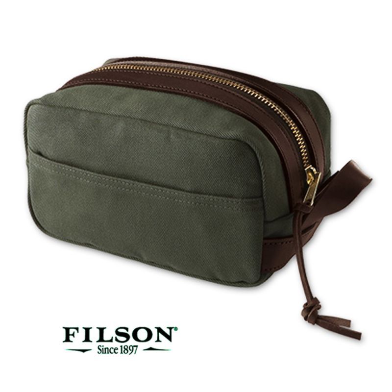 フィルソン トラベルキット（オッターグリーン）/Filson Travel Kit(Otter Green)