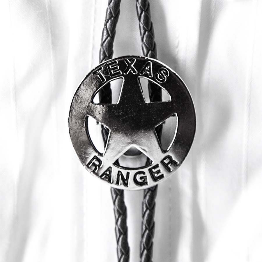 画像1: テキサス レンジャー ボロタイ シルバースター/Bolo Tie Texas Ranger (1)