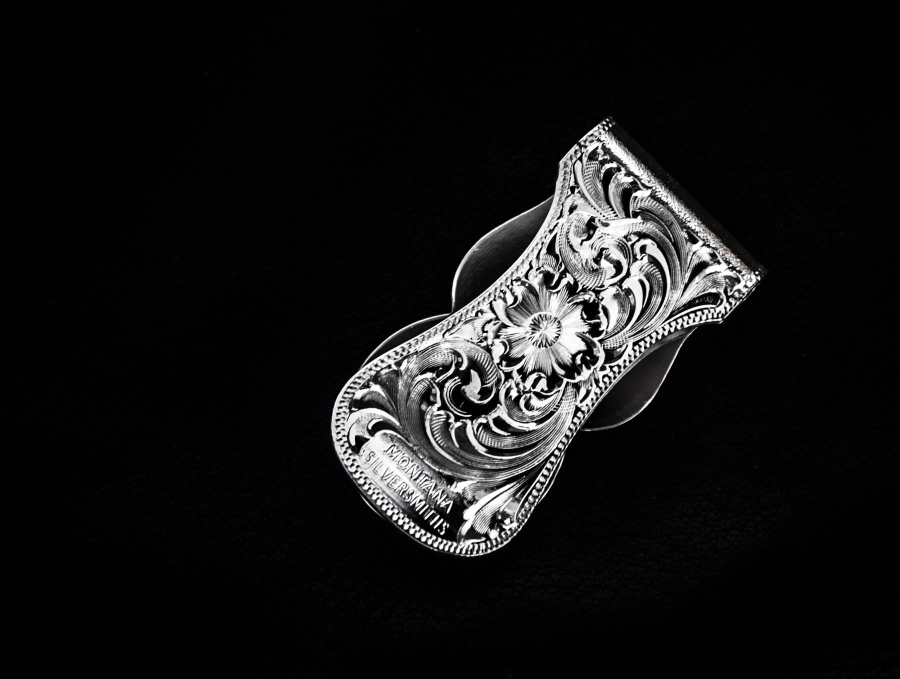 モンタナシルバースミス マネークリップ シルバー エングレーブ/Montana Silversmiths Fully Engraved Money Clip モンタナシルバースミス マネークリップ シルバー エングレーブ/Montana Silversmiths Fully Engraved Money Clip
