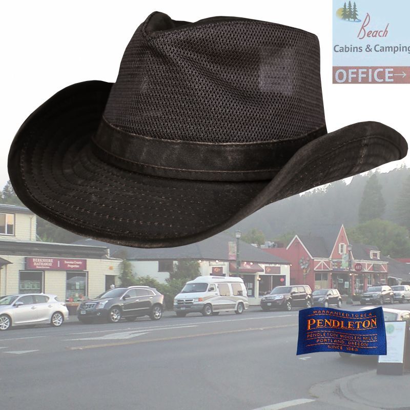 画像1: ペンドルトン メッシュ アウトバックハット（ダークブラウン）/Pendleton Weathered Cotton Mesh Outback Hat(Tobacco) (1)