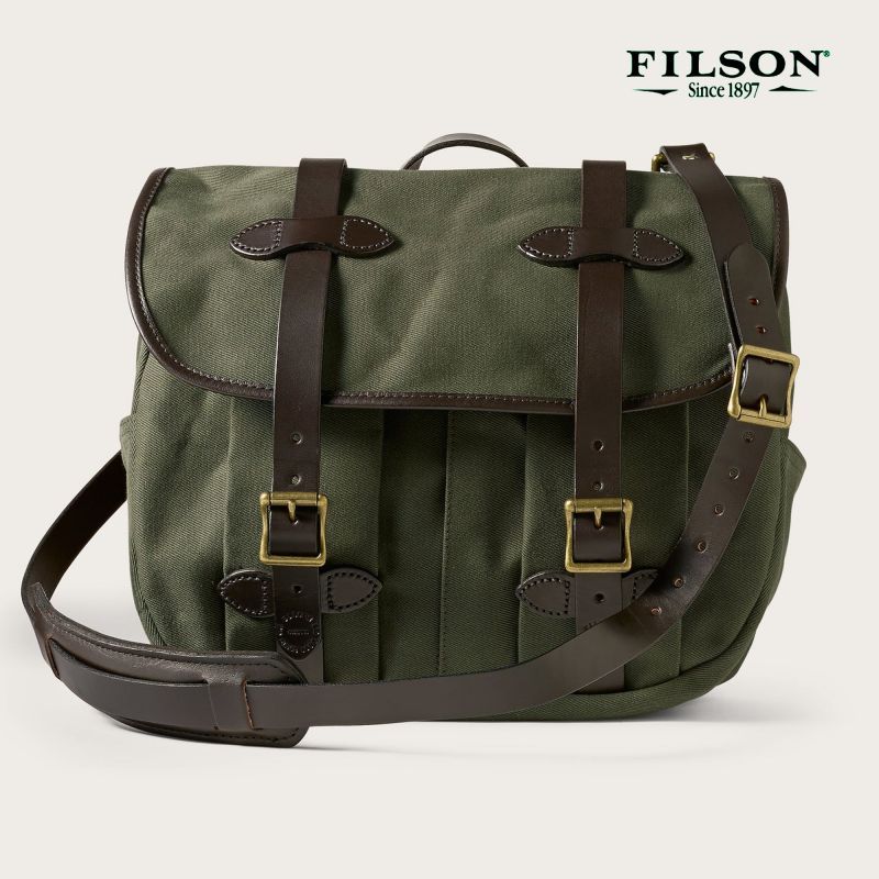 フィルソン ミディアム フィールド バッグ・ラージ ショルダー バッグ（オッターグリーン）/Filson Medium Field Bag(Otter  Green) バッグ・ポーチ・小物ケース・キーパー