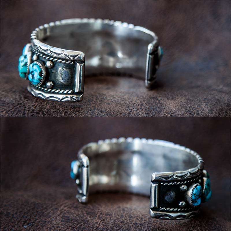 ナバホ スターリングシルバー&ターコイズ ハンドメイド ビンテージ ナバホ スターリングシルバー&ターコイズ ハンドメイド ビンテージ