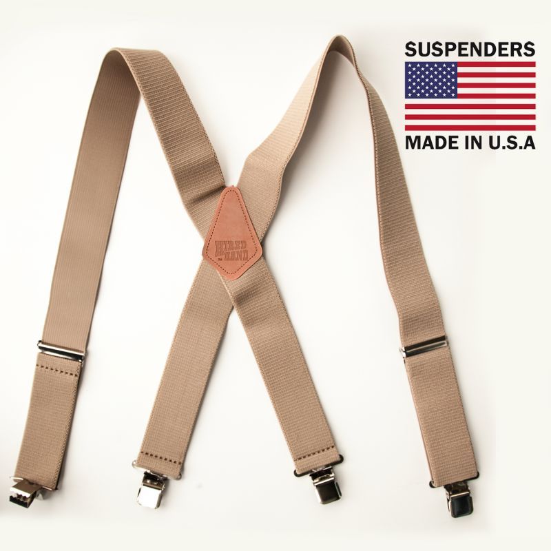 サスペンダー クリップ式 タン M F Western Products Clip Suspenders Tan パンツ ソックス サスペンダー