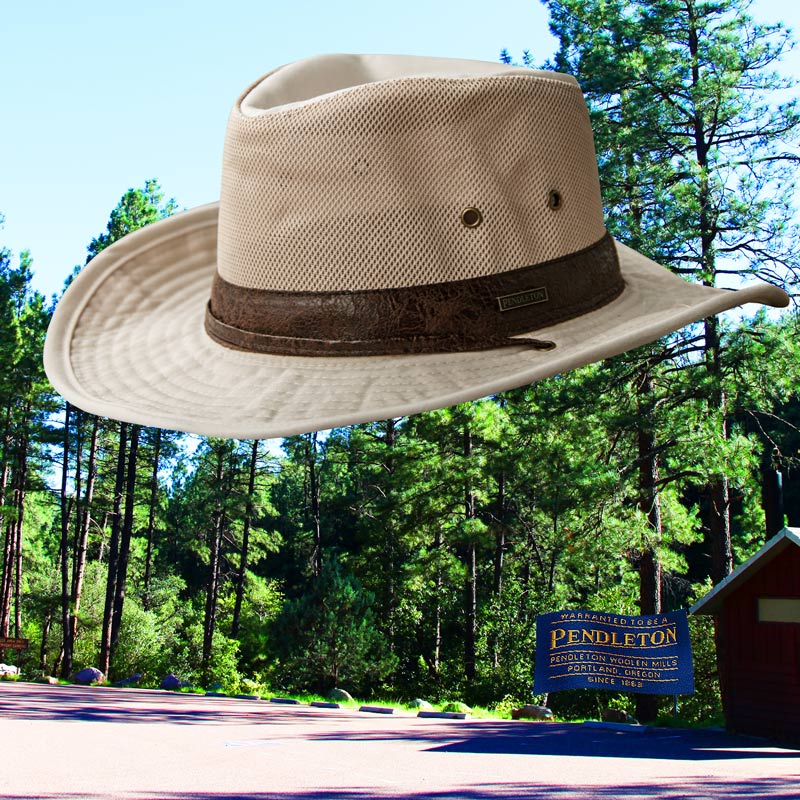 ペンドルトン メッシュクラウン シェイパブルブリム ハイカー ハット（パテ）M/Pendleton Shapable Hiker Hat(Putty)