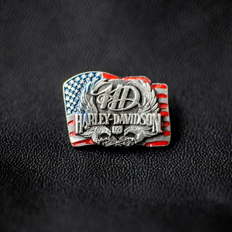 ハーレーダビッドソン アメリカ国旗&アメリカンイーグル ピンバッジ/Harley Davidson U.S. Flag&American Eagle  Pins