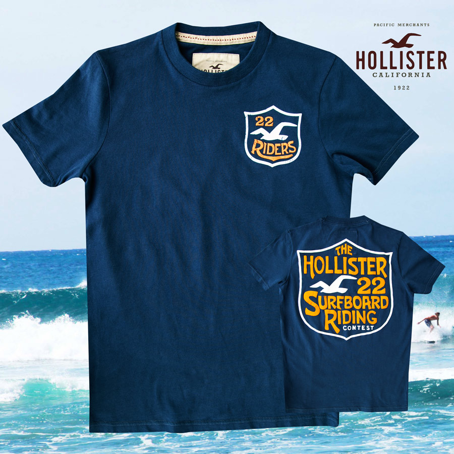 ホリスター 半袖 Tシャツ ネイビーM/Hollister Short Sleeve T-Shirt