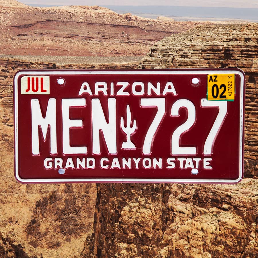 アメリカ アリゾナ州 ナンバープレート グランドキャニオンステイト ライセンスプレート Arizona Grand Canyon State License Plate ウォールデコ