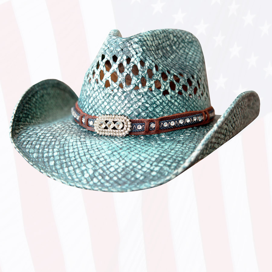 ウエスタン ストローハット（デニム）/Western Straw Hat(Denim)