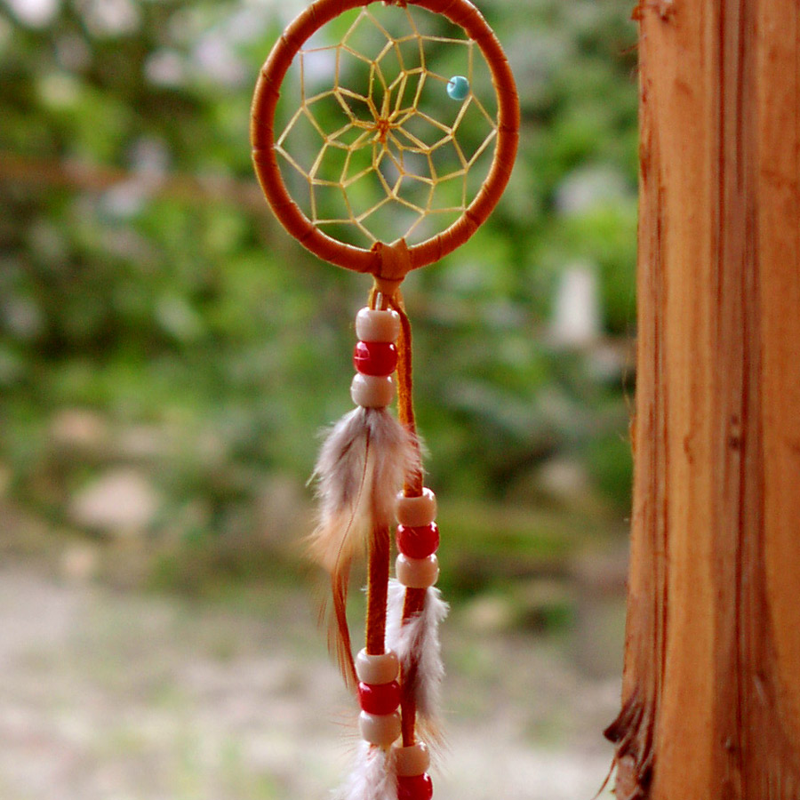 ドリームキャッチャー5 8cm サドル クリーム レッド Dream Catcher ウォールデコ ドリームキャッチャー5 8cm サドル クリーム レッド Dream Catcher ウォールデコ