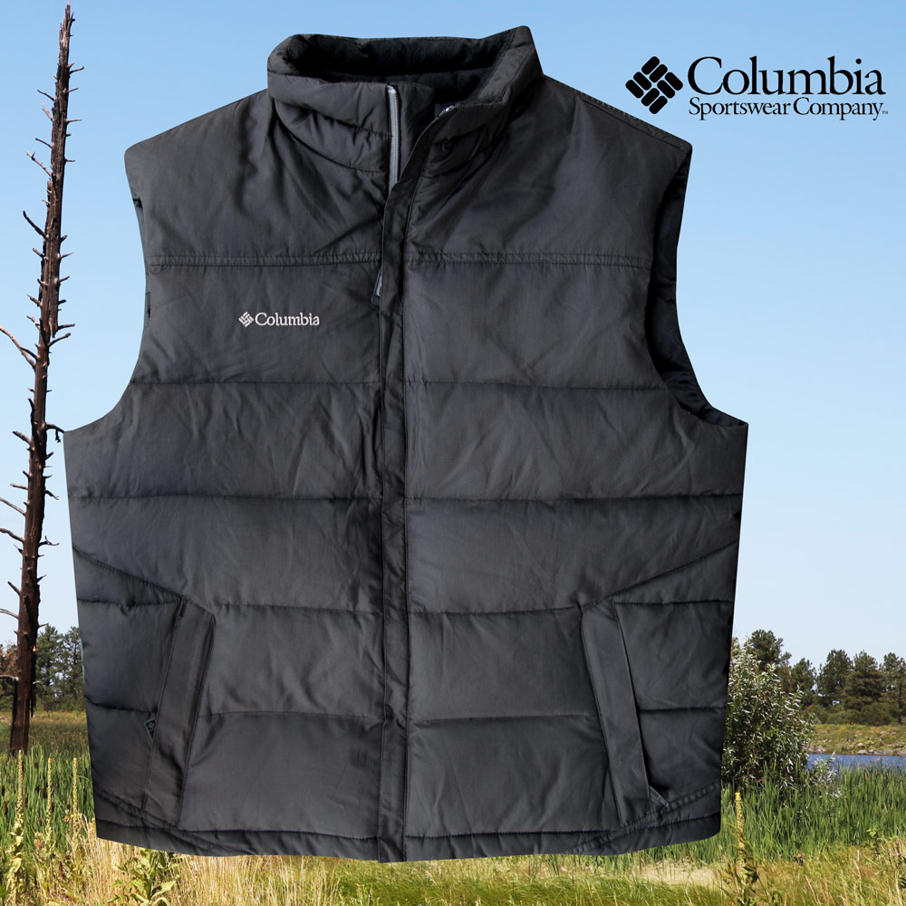 コロンビア ダウン ベスト ブラック L Columbia Down Vest Black ベスト