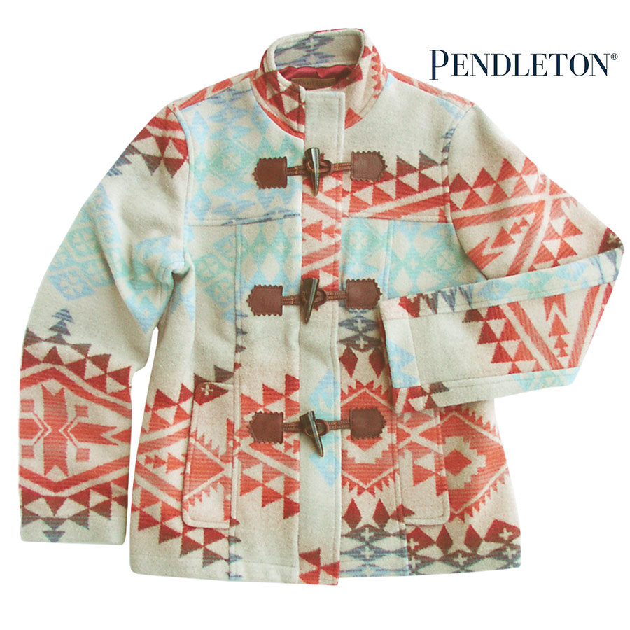 PENDLETON Pendleton レディース ジャカード バーン ジャケット US サイズ: Large カラー: ブラウン トップス