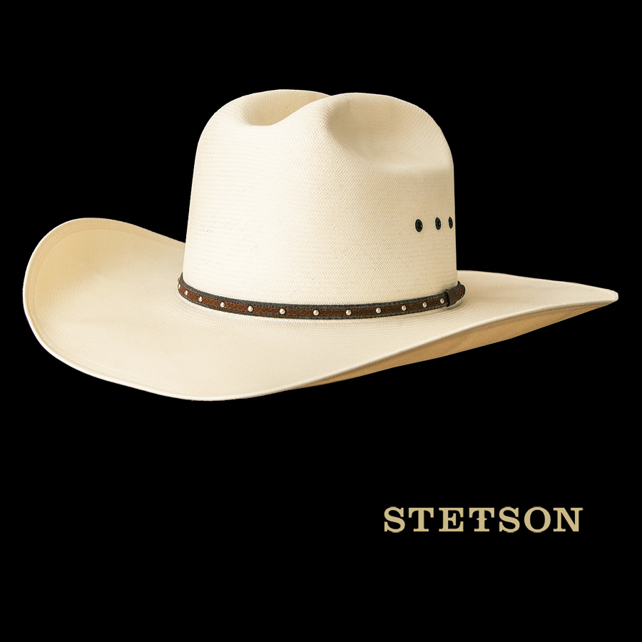 画像1: ステットソン  8X ストロー カウボーイハット （ナチュラル）56cm/ Stetson Western Straw Hat (1)