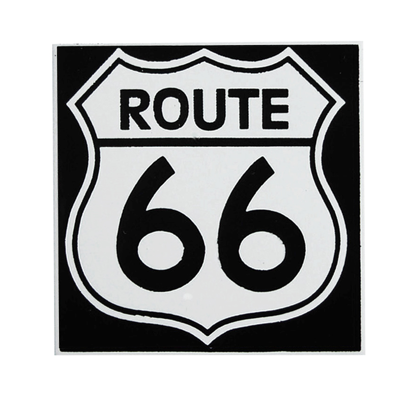 マグネット ルート66 ブラック Route 66 ピンバッジ・ワッペン・ステッカー・マグネット