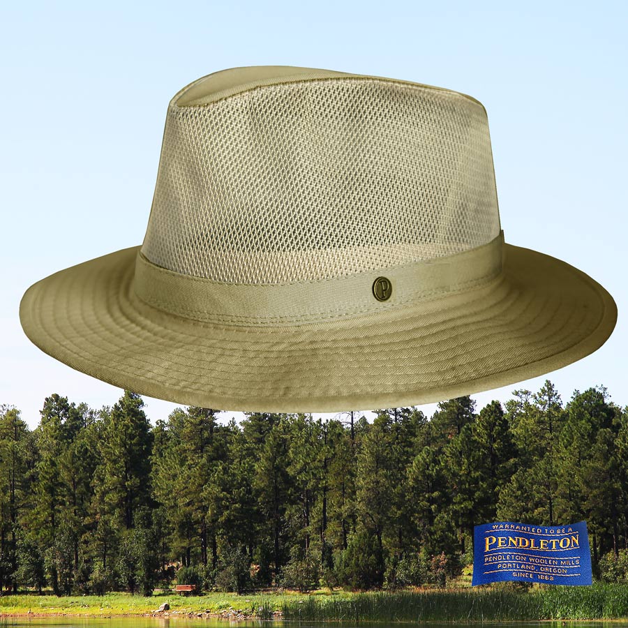 画像1: ペンドルトン メッシュクラウン ブリーザーハット（ライトグリーンカーキ）M/Pendleton Breezer Hat (1)