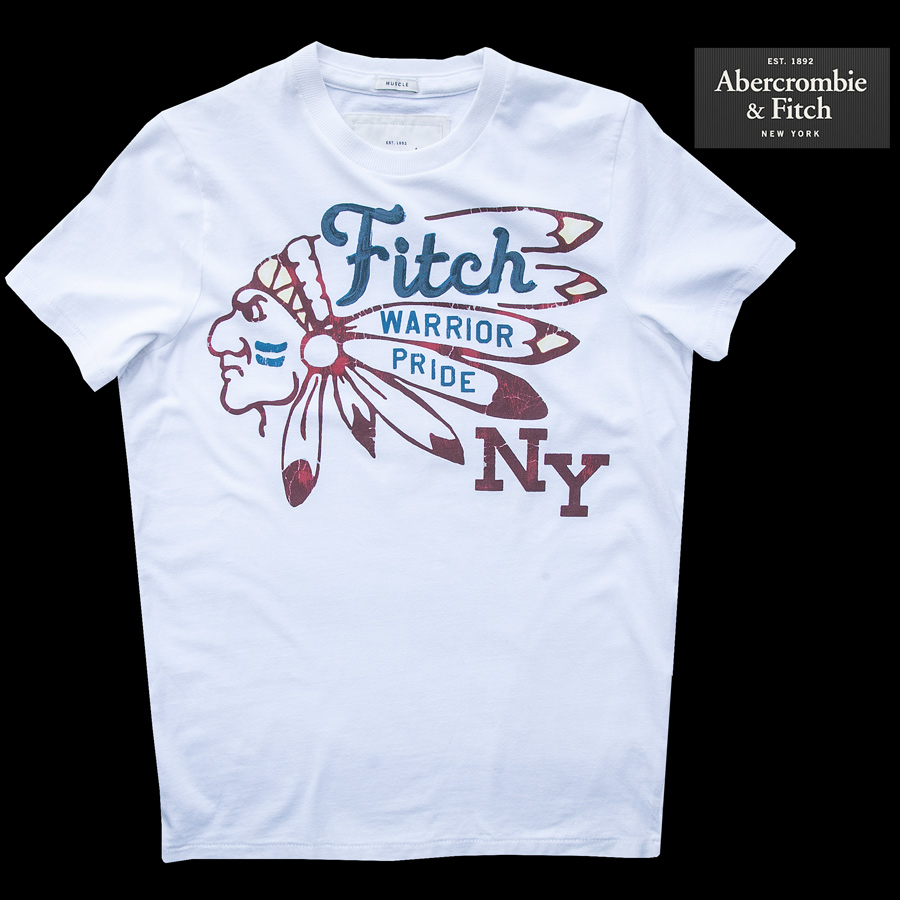 アバクロンビー＆フィッチ 半袖 Tシャツ （インディアン・ホワイト）/Abercrombie & Fitch T-shirt 半袖シャツ・Tシャツ